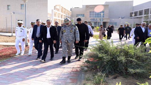 نظارت میدانی اعضای کمیسیون امنیت ملی از منطقه سوم دریایی نبوت نداجا در بندر کنارک